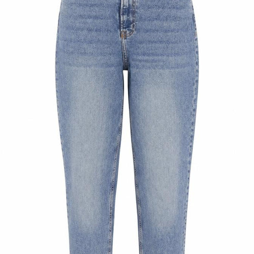 Divided by H&M Womens Blue Cotton Mom Jeans Size 6 L28 in Regular Zip