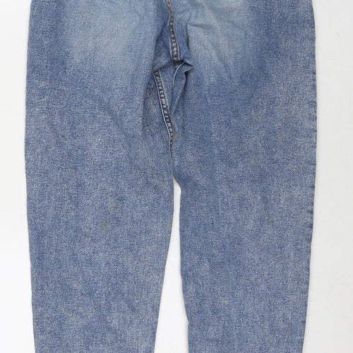 Divided by H&M Womens Blue Cotton Mom Jeans Size 6 L28 in Regular Zip