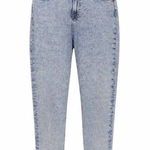 Nakd Womens Blue Cotton Mom Jeans Size 12 L26 in Regular Zip