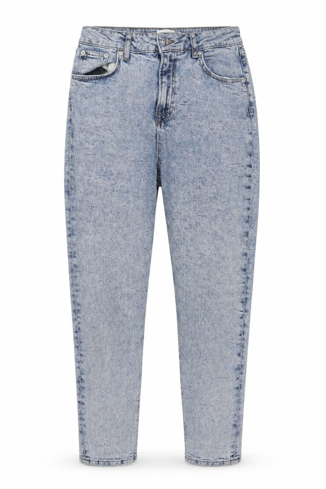 Nakd Womens Blue Cotton Mom Jeans Size 12 L26 in Regular Zip