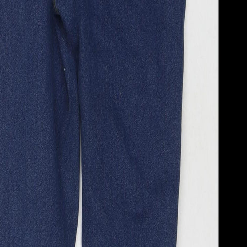 Boohoo Womens Blue Cotton Skinny Jeans Size 10 L29 in Regular Zip