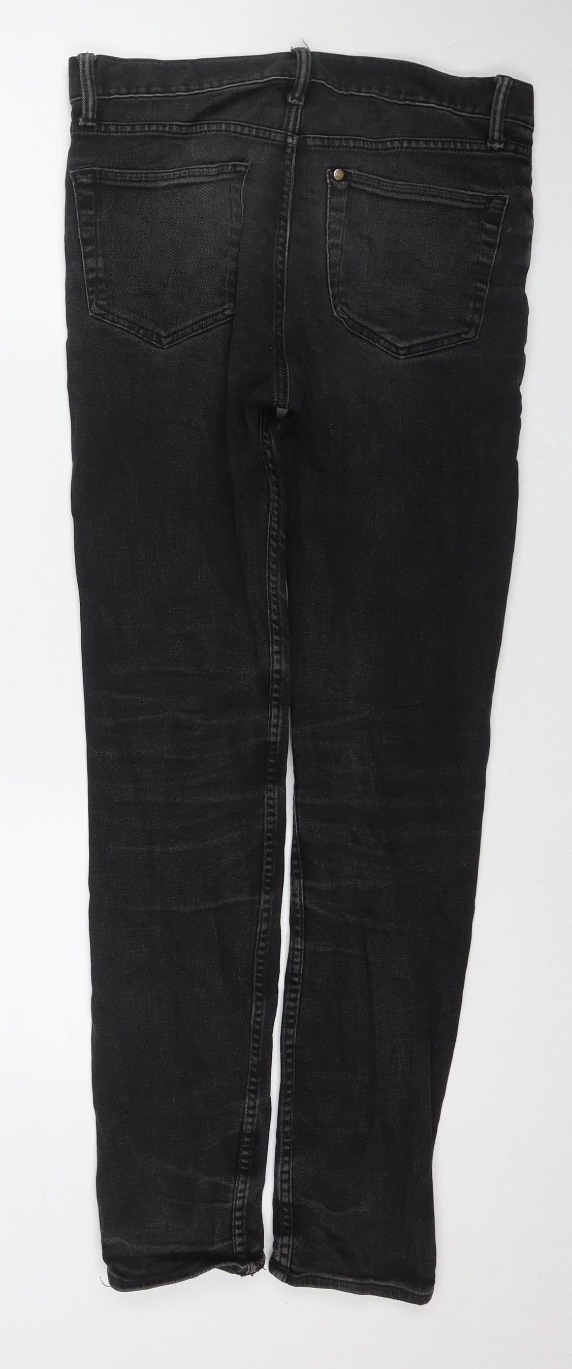 H&M Womens Black Cotton Skinny Jeans Size 29 in L28 in Regular Zip