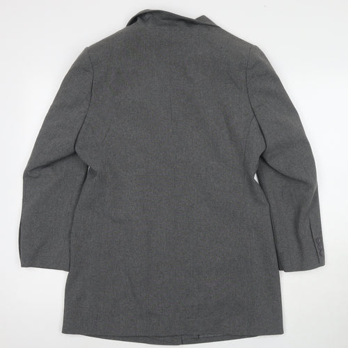 Classics Womens Grey Jacket Blazer Size 12 Button