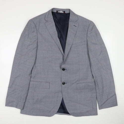 Marks and Spencer Mens Grey Wool Jacket Suit Jacket Size 40 Regular
