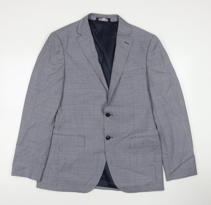 Marks and Spencer Mens Grey Wool Jacket Suit Jacket Size 40 Regular