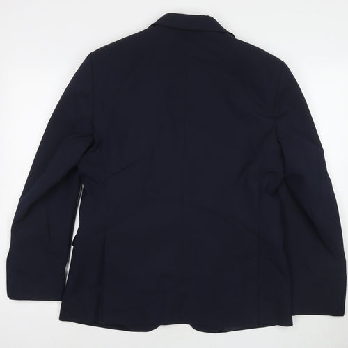 Marks and Spencer Mens Blue Polyester Jacket Suit Jacket Size 40 Regular