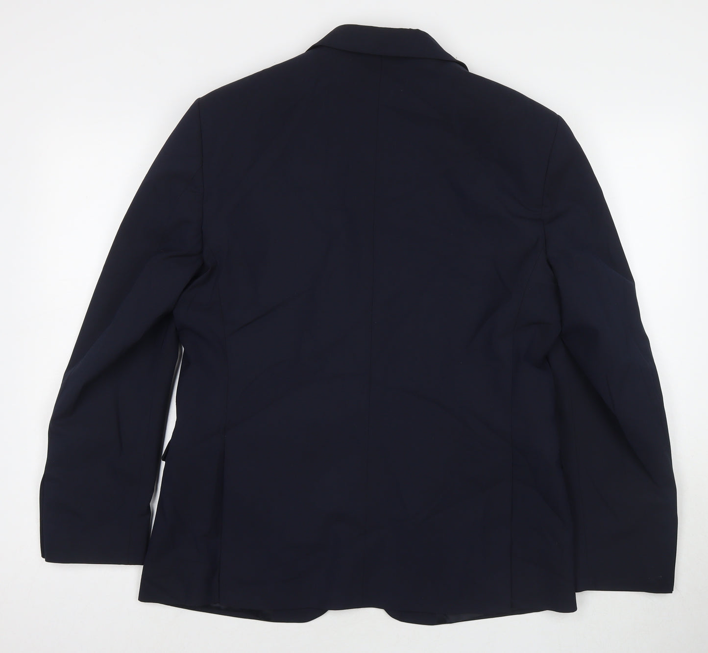 Marks and Spencer Mens Blue Polyester Jacket Suit Jacket Size 40 Regular
