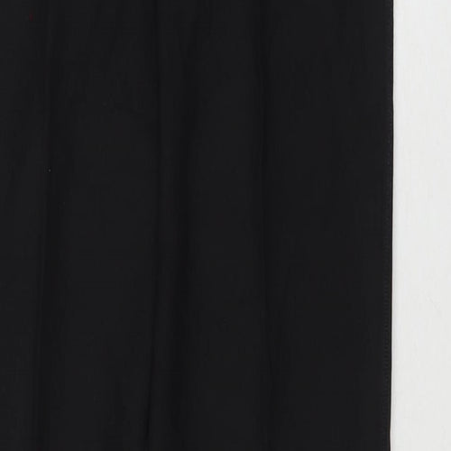 Greenwoods Mens Black Wool Dress Pants Trousers Size 34 in L28 in Regular Zip