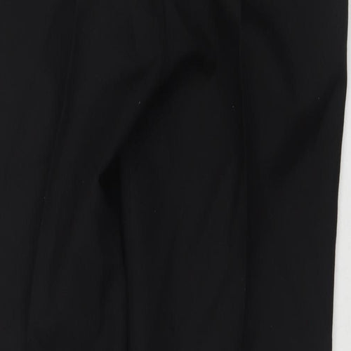 Greenwoods Mens Black Wool Dress Pants Trousers Size 34 in L28 in Regular Zip