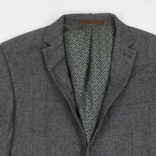NEXT Mens Grey Wool Jacket Suit Jacket Size 40 Regular