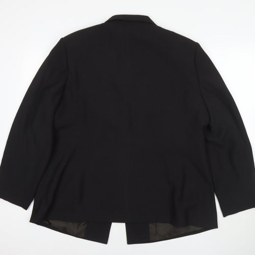 BHS Womens Black Jacket Blazer Size 20 Button