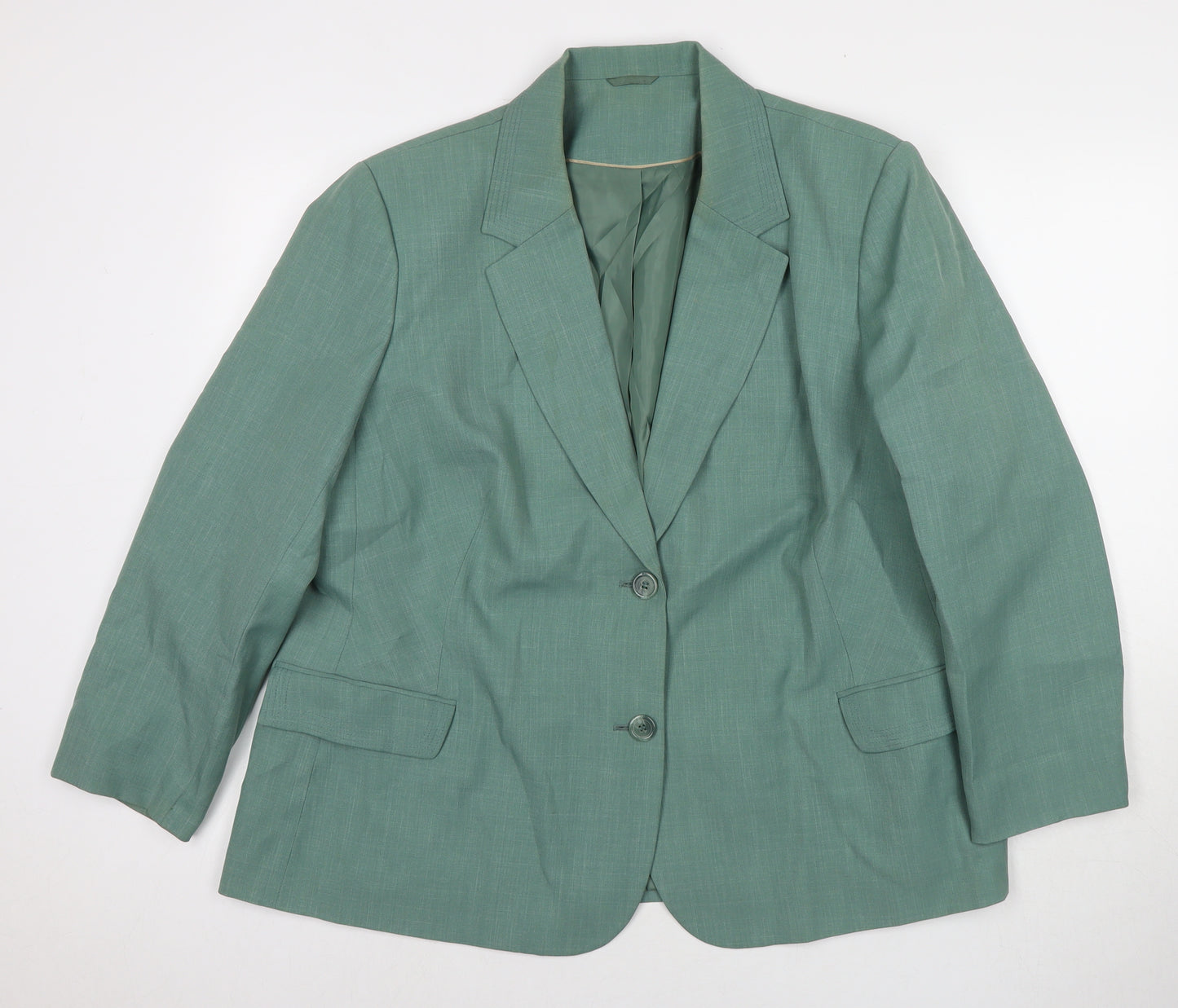 Berkertex Womens Blue Jacket Blazer Size 22 Button