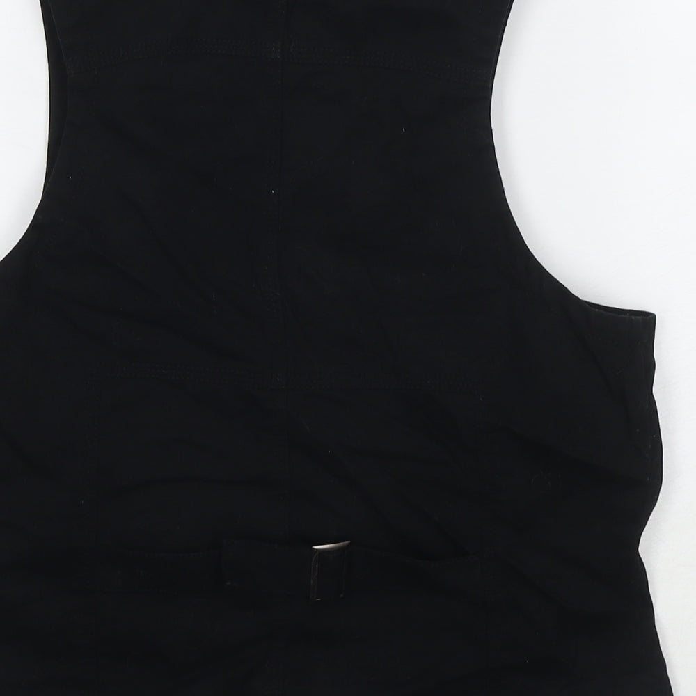 E-vie Womens Black Gilet Waistcoat Size 16 Button