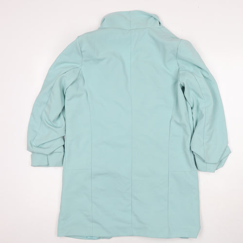 Boohoo Womens Blue Jacket Blazer Size 10