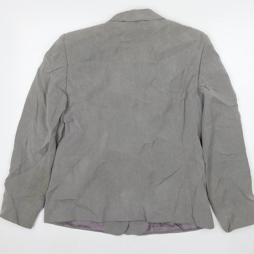 Gerry Weber Womens Grey Jacket Blazer Size 14 Button