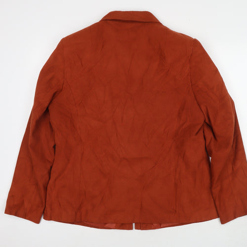C&A Womens Brown Jacket Size 18 Zip