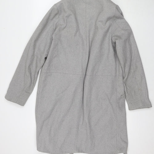 All About Eve Womens Grey Overcoat Coat Size 12
