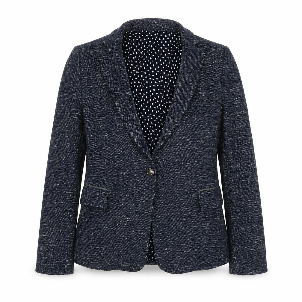 Zara Womens Blue Jacket Blazer Size M Button