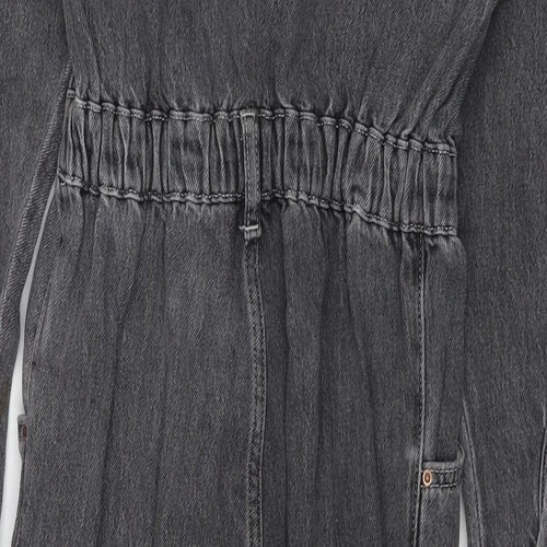 Zara Girls Grey Cotton Jumpsuit One-Piece Size 10 Years L21 in Zip