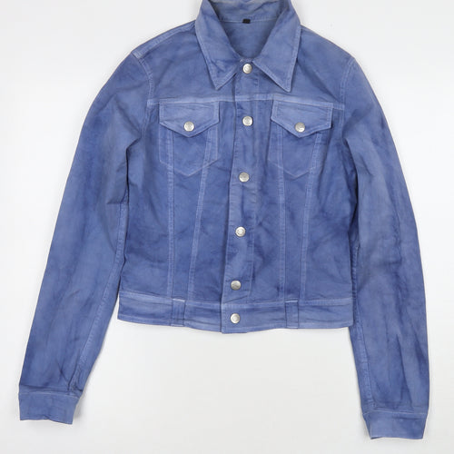 Just Cavalli Womens Blue Jacket Size XS Snap