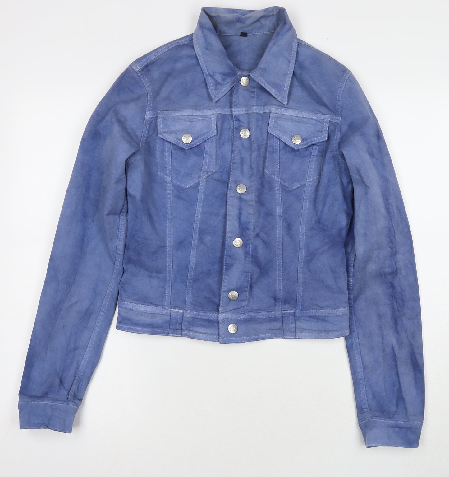Just Cavalli Womens Blue Jacket Size XS Snap