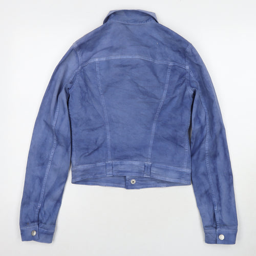 Just Cavalli Womens Blue Jacket Size XS Snap
