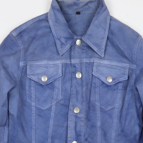 Just Cavalli Womens Blue Jacket Size XS Snap