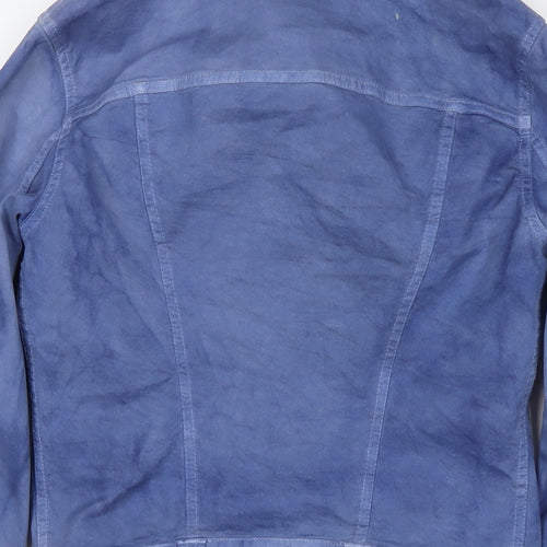 Just Cavalli Womens Blue Jacket Size XS Snap