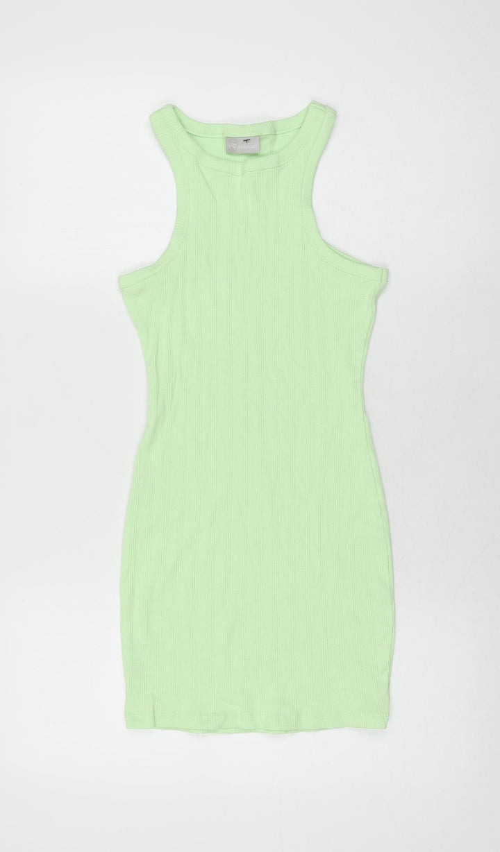 I Love Girls Wear Girls Green Cotton Mini Size 11 Years Round Neck Pullover