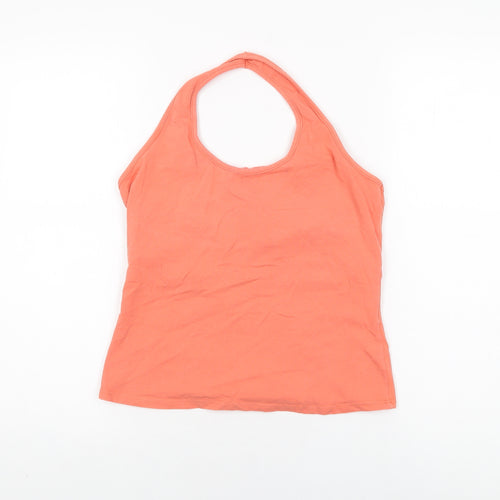 Principles Womens Pink Cotton Basic T-Shirt Size 16 Halter