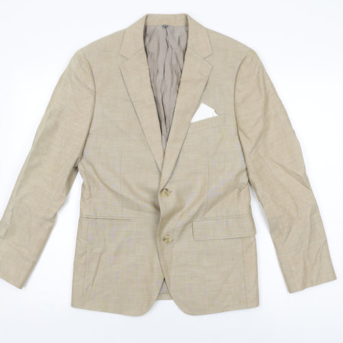 Bonobos Mens Beige Cotton Jacket Suit Jacket Size 36 Regular