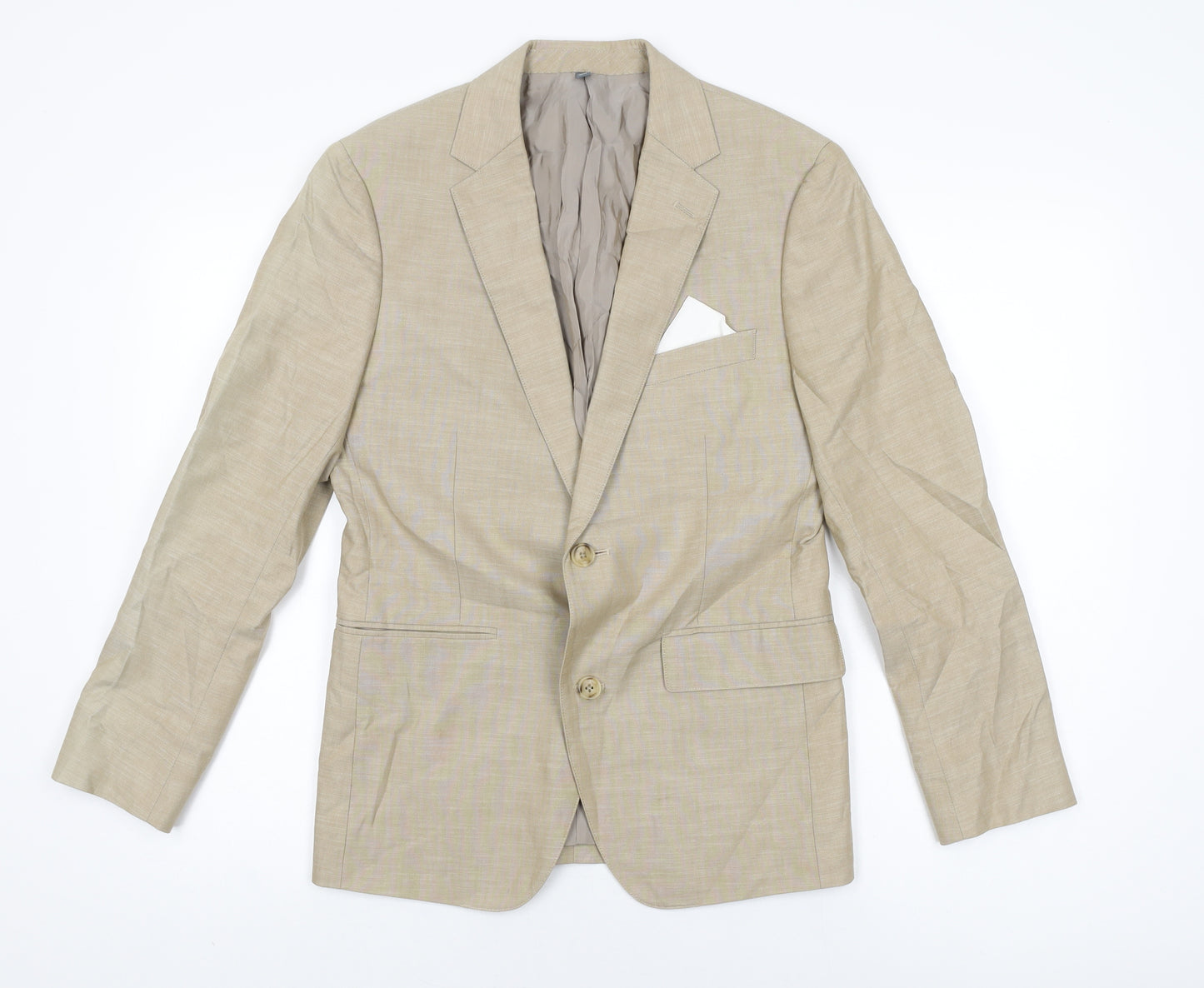 Bonobos Mens Beige Cotton Jacket Suit Jacket Size 36 Regular