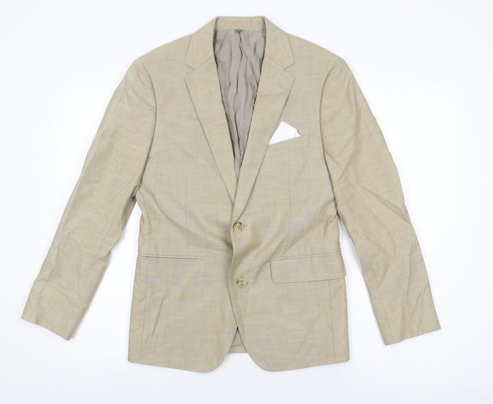 Bonobos Mens Beige Cotton Jacket Suit Jacket Size 36 Regular