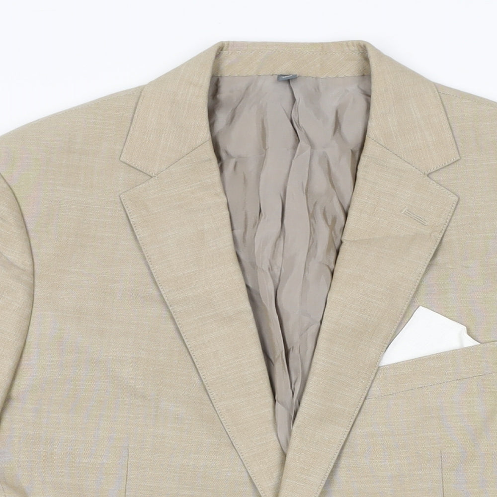 Bonobos Mens Beige Cotton Jacket Suit Jacket Size 36 Regular