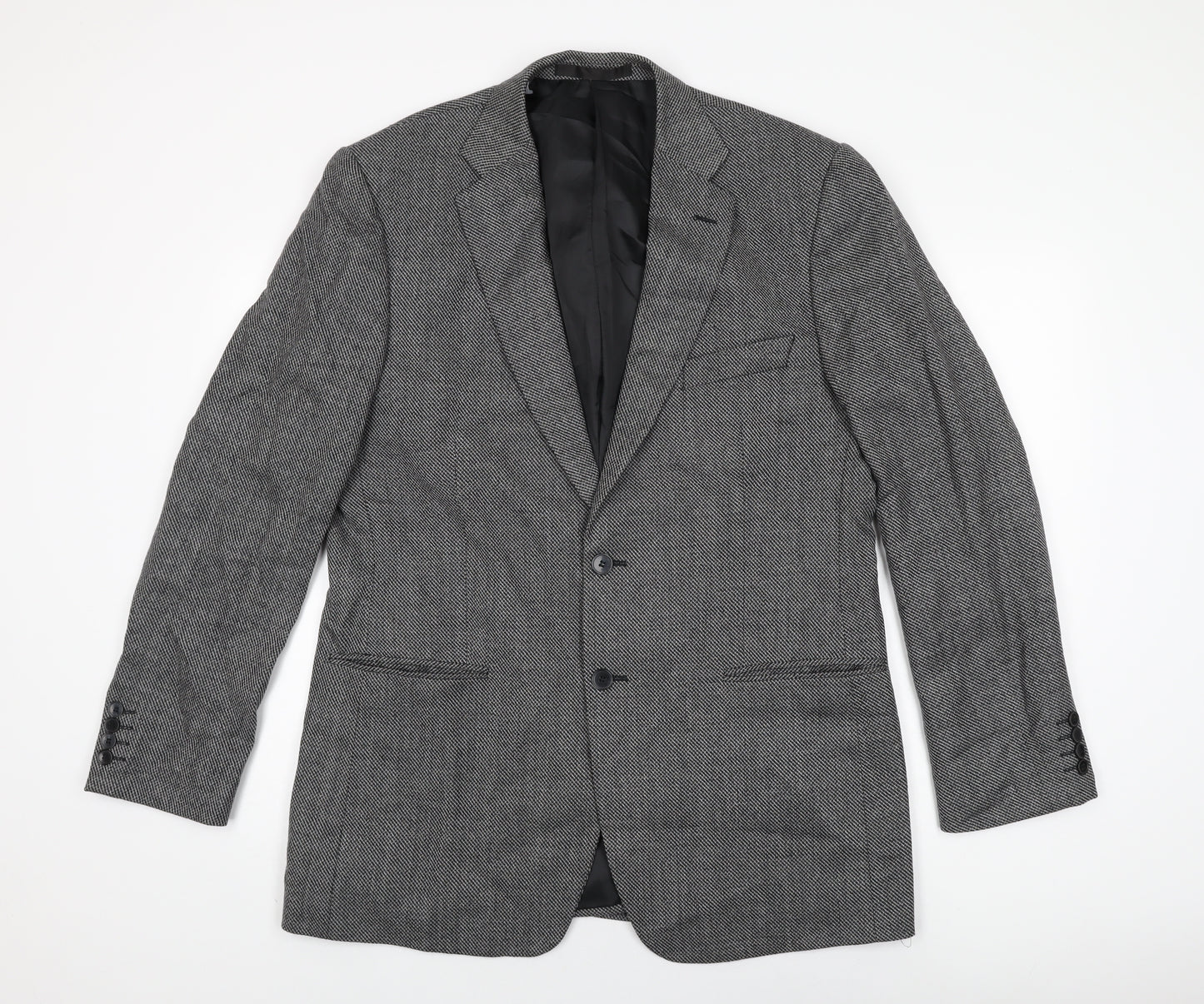 Marks and Spencer Mens Grey Wool Jacket Suit Jacket Size 42 Regular