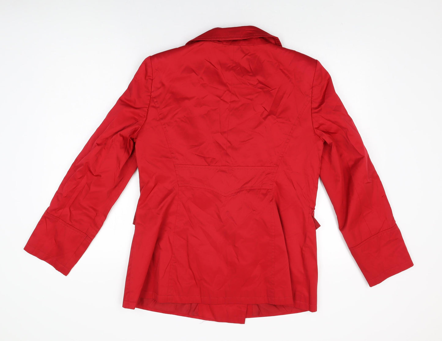 BHS Womens Red Jacket Coat Size 14 Button