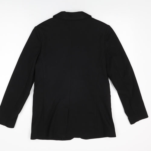 Marks and Spencer Womens Black Jacket Blazer Size 12 Button