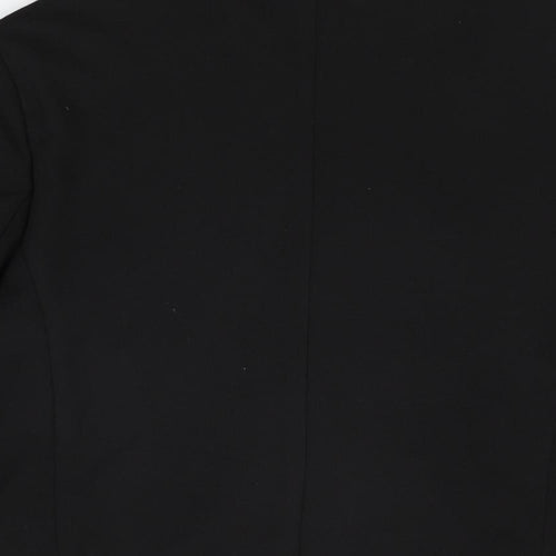 Marks and Spencer Womens Black Jacket Blazer Size 12 Button