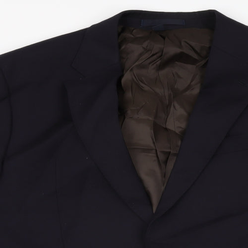 Marks and Spencer Mens Blue Wool Jacket Suit Jacket Size 40 Regular