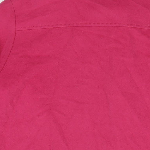 Marks and Spencer Womens Pink Overcoat Coat Size 14 Button