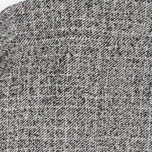 NEXT Womens Grey Overcoat Coat Size 14 Zip