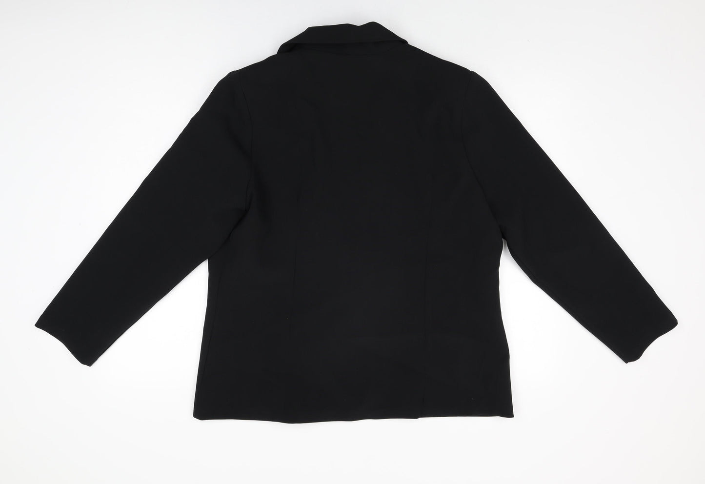 Glitz Womens Black Jacket Blazer Size 18 Button