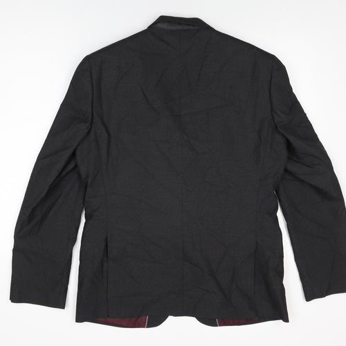Marks and Spencer Mens Grey Polyester Jacket Suit Jacket Size 40 Regular