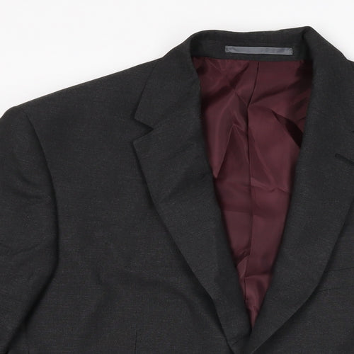 Marks and Spencer Mens Grey Polyester Jacket Suit Jacket Size 40 Regular