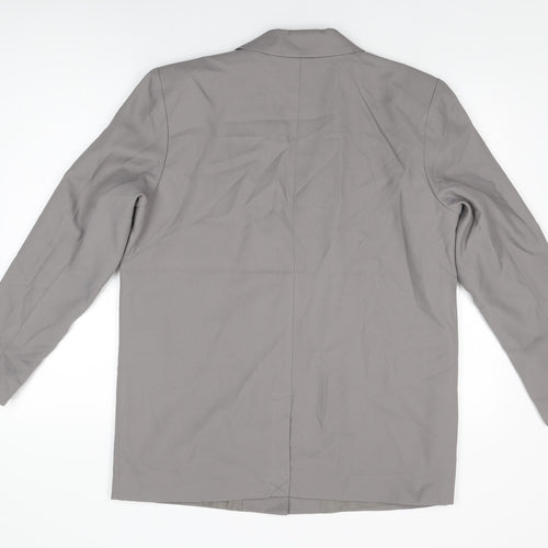 Noisy may Womens Grey Jacket Blazer Size M Button