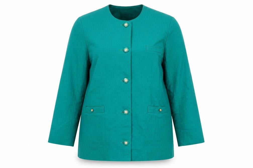 Avoca Womens Green Jacket Size M Button