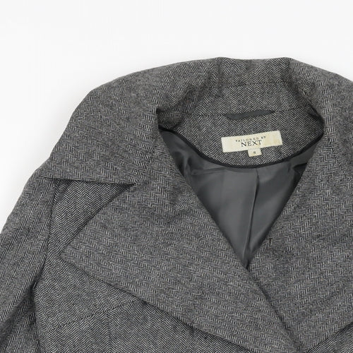 NEXT Womens Grey Jacket Size 8 Button