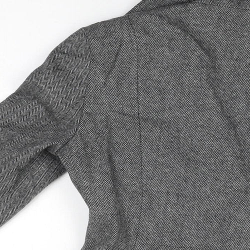 NEXT Womens Grey Jacket Size 8 Button