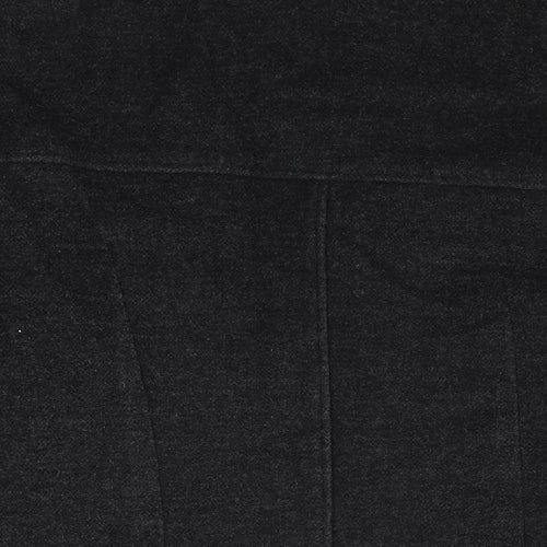 Debenhams Mens Black Overcoat Coat Size S Button