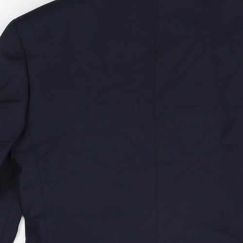 Marks and Spencer Mens Blue Polyester Jacket Suit Jacket Size 34 Regular
